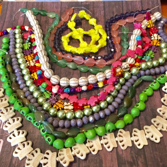 Beads Other - Crafting DIY jewelry design beads 13 strand lot